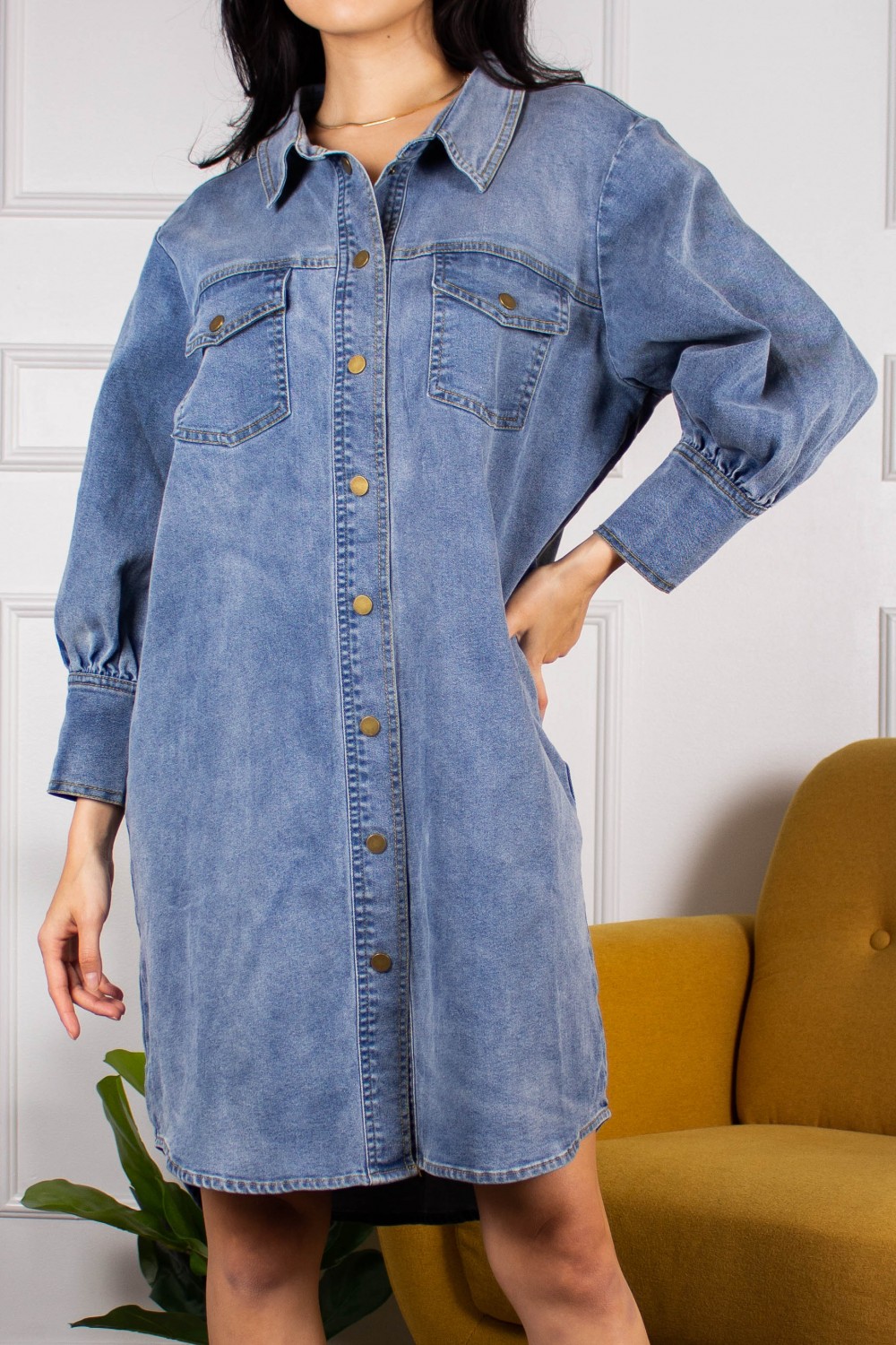 blue void color shirt
